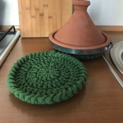 Podkładka pod kubek ,2szt.podkładka na stół okrągła 15cm . 