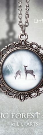 Medalion Sarny - Little deers - romantyczny
