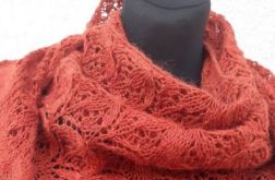 Ruda chusta z alpaką