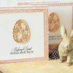 Kartka z jajem (w kwiatki) - Kartka na wielkanoc