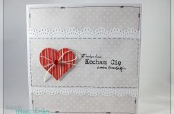 Kartka na Walentynki z serduszkami 2