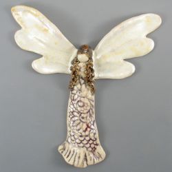 Dekoracja ścienna, Anioł ceramiczny