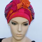 lekki turban SOCZYSTY II - szarfa wiązana na kokardę