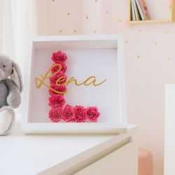 Personalizowana ramka z inicjałem 3D Monogram