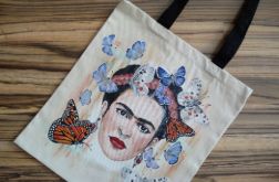 Ręcznie malowana torba zakupowa FRIDA