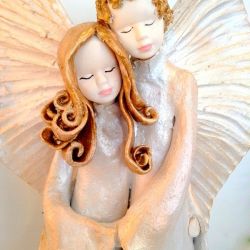Para aniołów ceramicznych