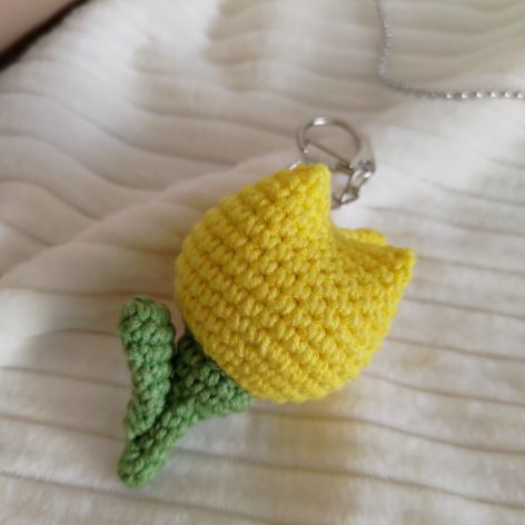 Brelok tulipanek, Brelok do kluczy, Zawieszka do torby, Brelok na prezent