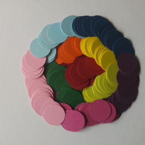 scrapki dla dzieci-kolorowe kółeczka (200szt)