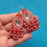 Kolczyki Czerwono-złote - 