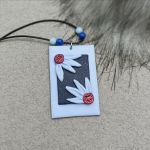 „JULIA” wisiorek z glinki polimerowej - „JULIA” wisiorek z glinki polimerowej