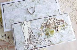 Ślubna kartka w pudełku 1067