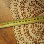 serwetka szydełkowa , bieżnik, kremowy, - serwetka szydełkowa