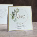 Kartka ślubna z pudełkiem i kopertą, WA 23D - Kartka ślubna z pudełkiem i kopertą