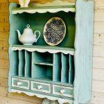 Ręcznie stylizowana półka rustykalna z szufladkami - 