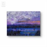 Poranek,  obraz akrylowy na płótnie 70x50x1cm  - 