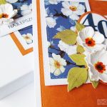 Kartka ROCZNICOWA z białymi kwiatami - Kartka na rocznicę ślubu lub urodzin z białymi kwiatami