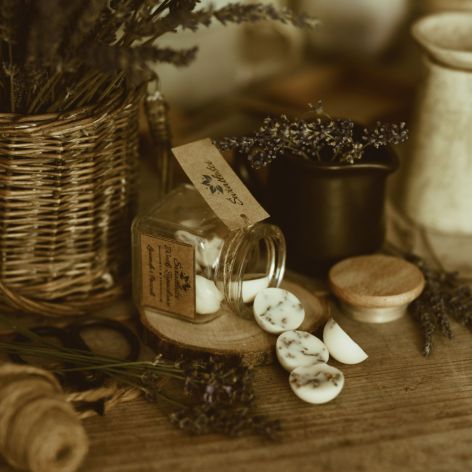 Sojowe woski do kominka o zapachu Lawendy i Paczuli