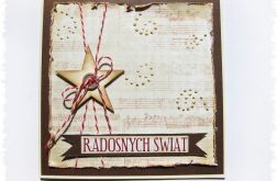 Kartka świąteczna z gwiazdą