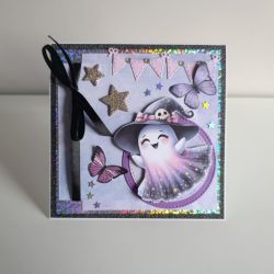 Kartka na urodziny duszek Halloween