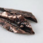 Nature – miedziane kolczyki (lub klipsy) (2304-06) - Miedziane kolczyki