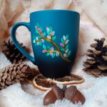 Manul stepowy ręcznie malowany kubek dla charakternych 300 ml. - Ręcznie malowane