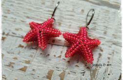 czerwone rozgwiazdy koralikowe
