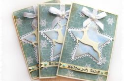 Kartka świąteczna z reniferem