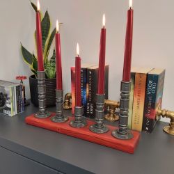 Świecznik Loftowy 5-ramienny F005_2-W3 Loft