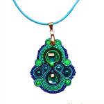 Komplet Biżuterii Sutasz  Nane Sutasz niebiesko zielony - 
