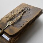 Drzewo siły /3/ obraz abstrakcja na starej desce technika mieszana - 