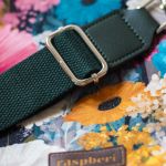 Kopertówka welurowa handmade – unikatowa torebka malowane kwiaty - 