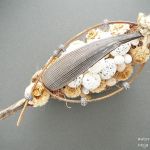 Rustykalna łódź z pisankami - 