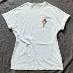 Koszulka ręcznie malowana lody vintage unisex - T-shirt unisex