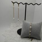 Komplet ze stali szlachetnej złoty - 