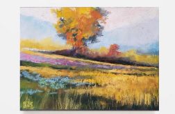 Pejzaż 8-praca formatu 18x24 cm.