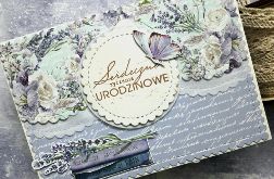 Kartka urodzinowa z motywem lawendy