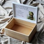 Personalizowany Kuferek Wspomnień - Boho 1 - Kuferek Wspomnień, pudełko na zdjęcia, skrzynka na pamiątki z dzieciństwa boho pokój dziecka