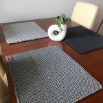 Podkładka na stół,pod talerz z sznurka 3mm,30x30cm. - 