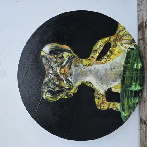 Szef na pokładzie,  obraz akrylowy na płótnie 50x50x2 cm