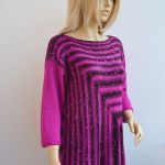 FUKSJA I CZERŃ - sweterek - kniting sweater