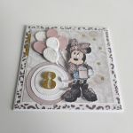 Kartka na urodziny Myszka Minnie panterka - 