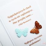 Kartka URODZINOWA - Najpiękniejszych chwil... - Kartka urodzinowa z motylami