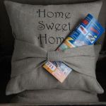 "Home sweet home" - poszewki - poszewka haftowana