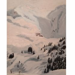 Kitzbuhel, ręcznie malowany obraz olejny