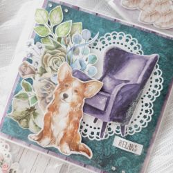 Kartka Scrapbooking Urodziny Emerytura Relaks