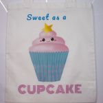 Torba eko bawełniana Sweet as a Cupcake - Rozłożona torba