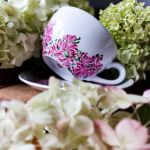 Filiżanka do kawy kwiaty magnolii  - filiżanka dla mamy