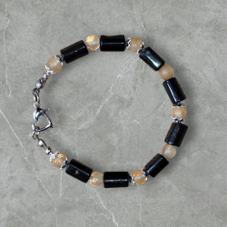 Bransoletka ochrony i obfitości TurmaliCytryn