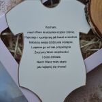 Kartka z okazji narodzin dziewczynki (w pudełku) body - 