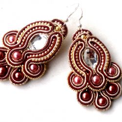 Kolczyki Czekolada w złocie